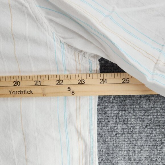 Quiksilver Button Up Shirt Short Sleeve Men Surf Outdoors Striped Large Colorful - Picture 12 of 16